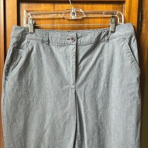 Talbots Lightweight Gray/White Pants